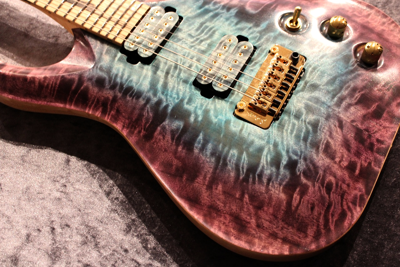 STK Guitars Custom Order STK S1.Carved -Blue Reef- 【日本初上陸