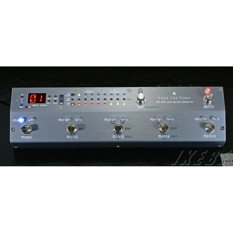 Free The Tone ARC-53M AUDIO ROUTING CONTROLLER 【SILVER COLOR