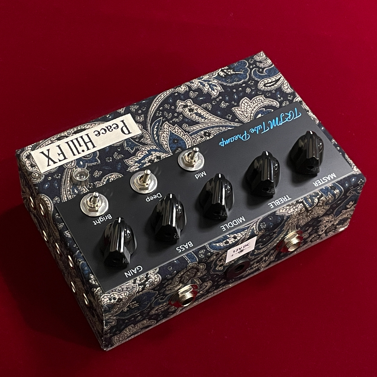 Peace Hill FX TRJM Tube Preamp ~Navy/Gray Paisley~ 