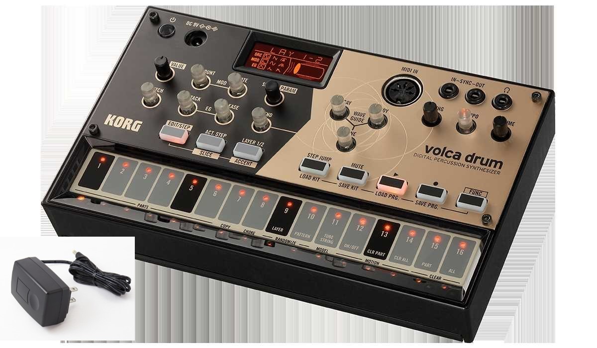 KORG volca drum u0026 KA350 【DIGITAL PERCUSSION SYNTHESIZER】【純正アダプター付き 】（新品/送料無料）【楽器検索デジマート】