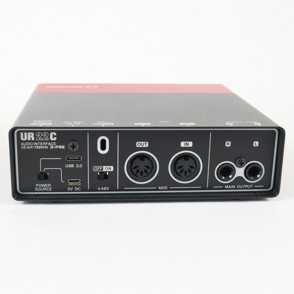 Steinberg UR22C オーディオインターフェース　限定カラーRD 快適な音楽制作を実現するUSBオーディオインターフェースに新色