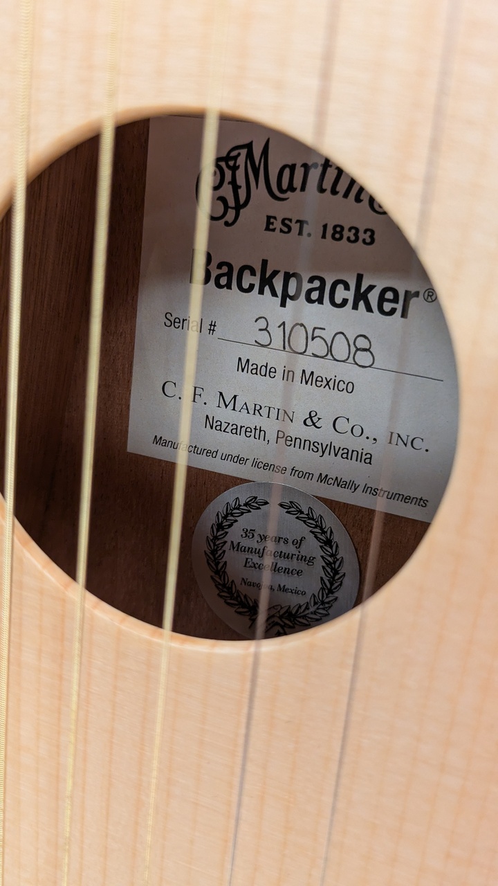 Martin Backpacker Steel String #310508 【トラベルギター】（新品
