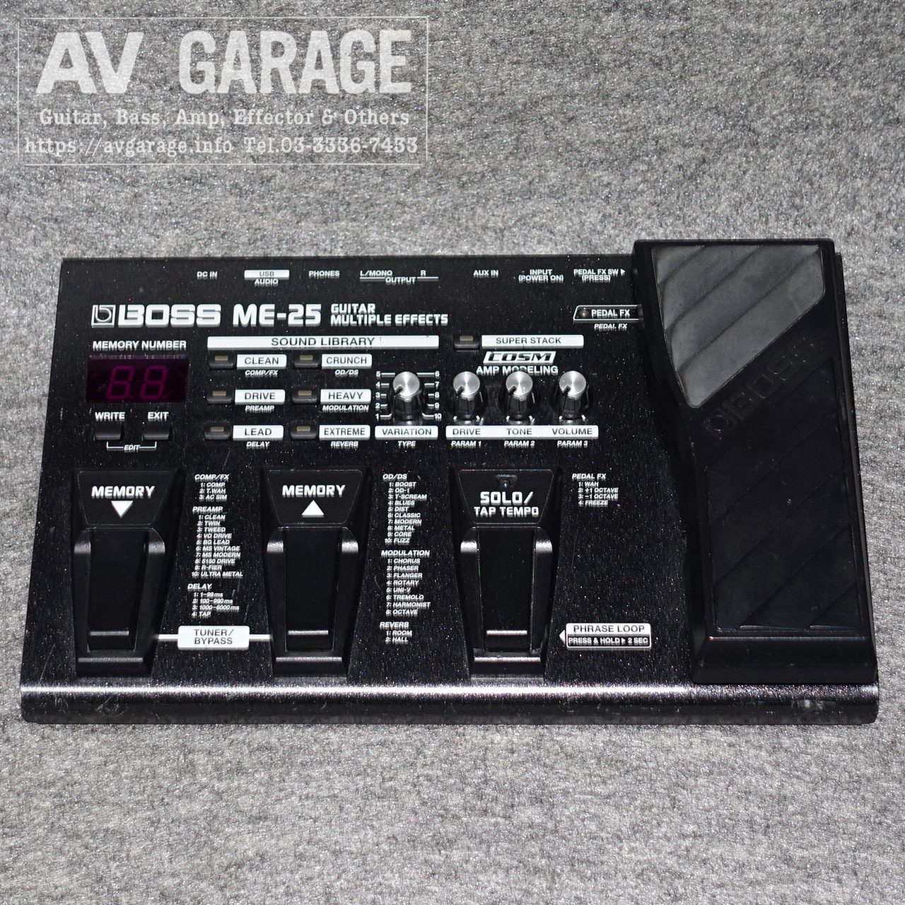 【中古】 ギター用マルチエフェクター BOSS ME-25 ボス マルチエフェクター