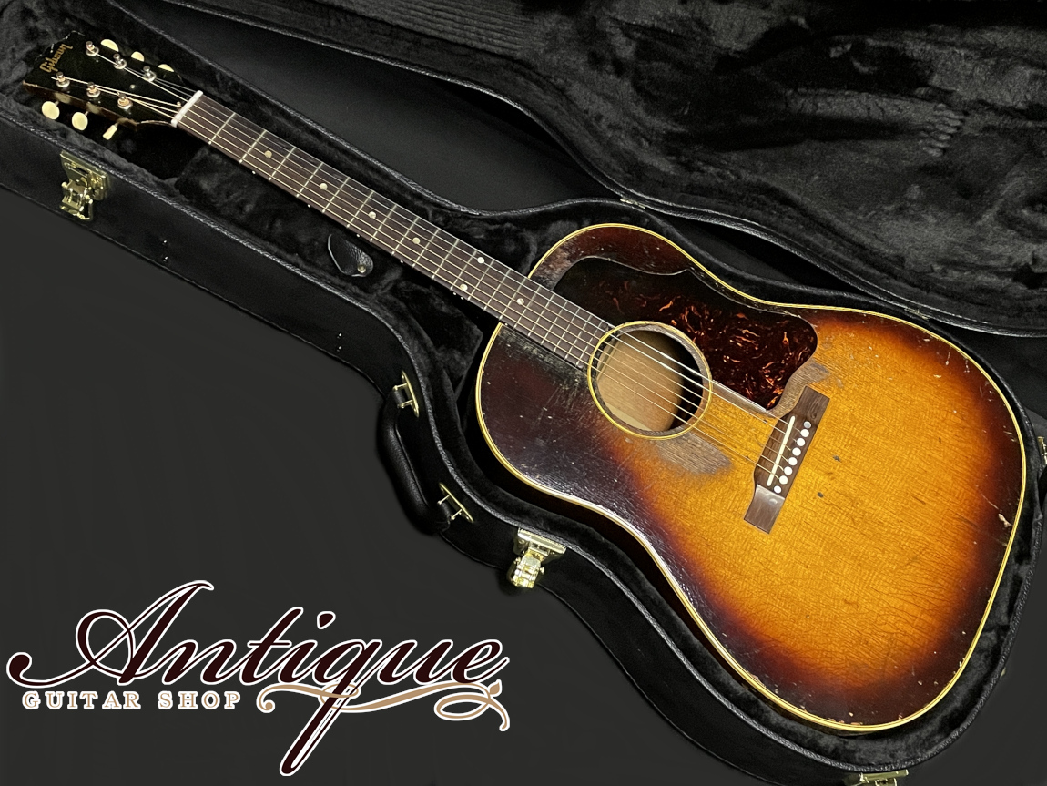 Gibson J-45 1955 Sunburst /Jacaranda FB /Long Pickguard /20F /Non-Scalloped  Bracing 