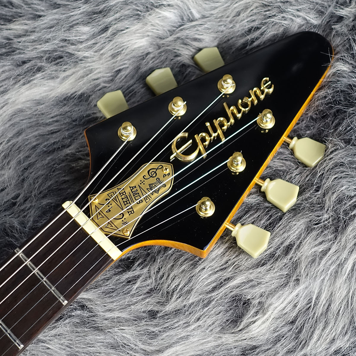 ギター Epiphone Joe Bonamassa 1958 Flying-V Epiphone Joe Bonamassa 1958 Amos Korina Flying-V Electric