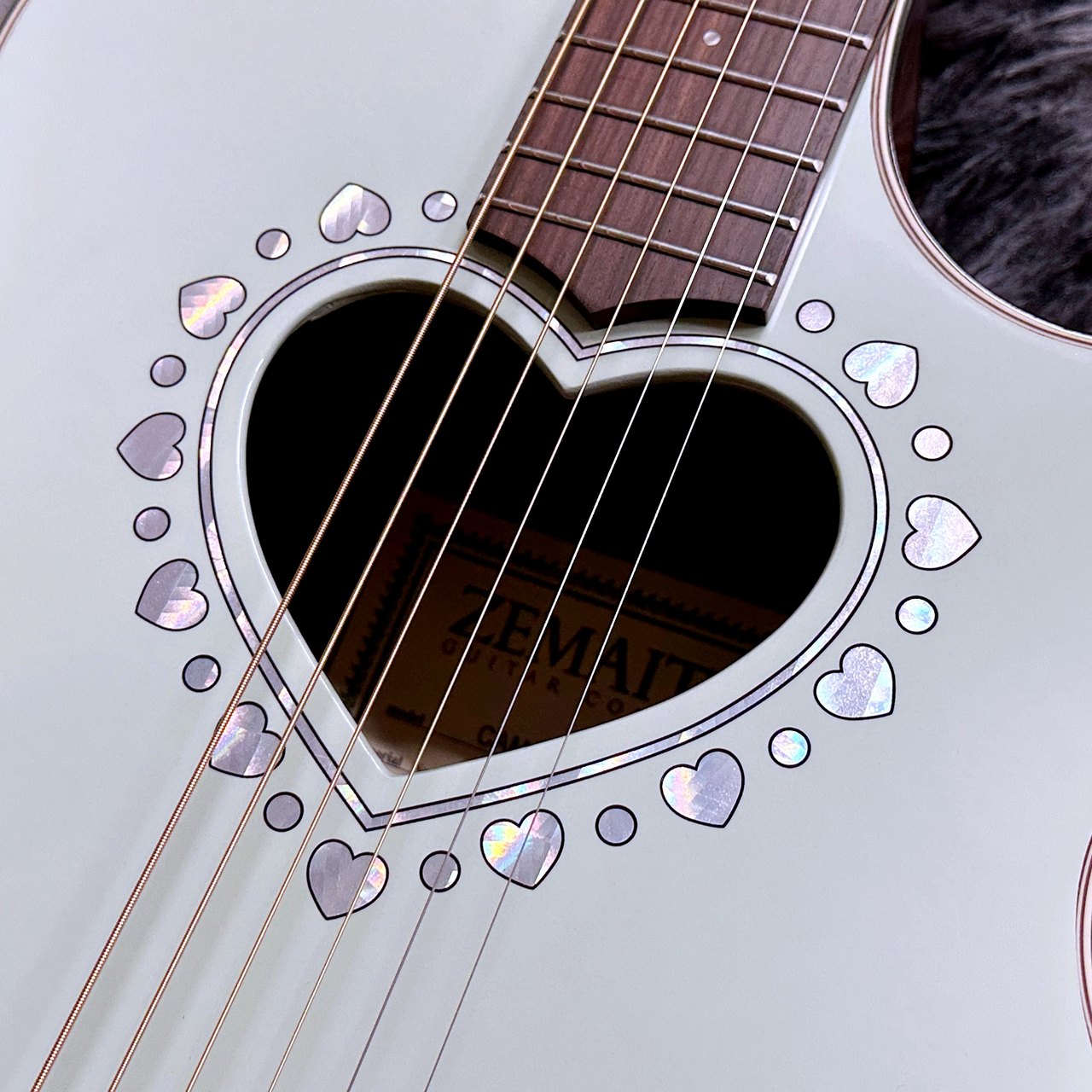 Zemaitis CAM-90HCW Gloss Green Mother of Pearl （新品/送料無料