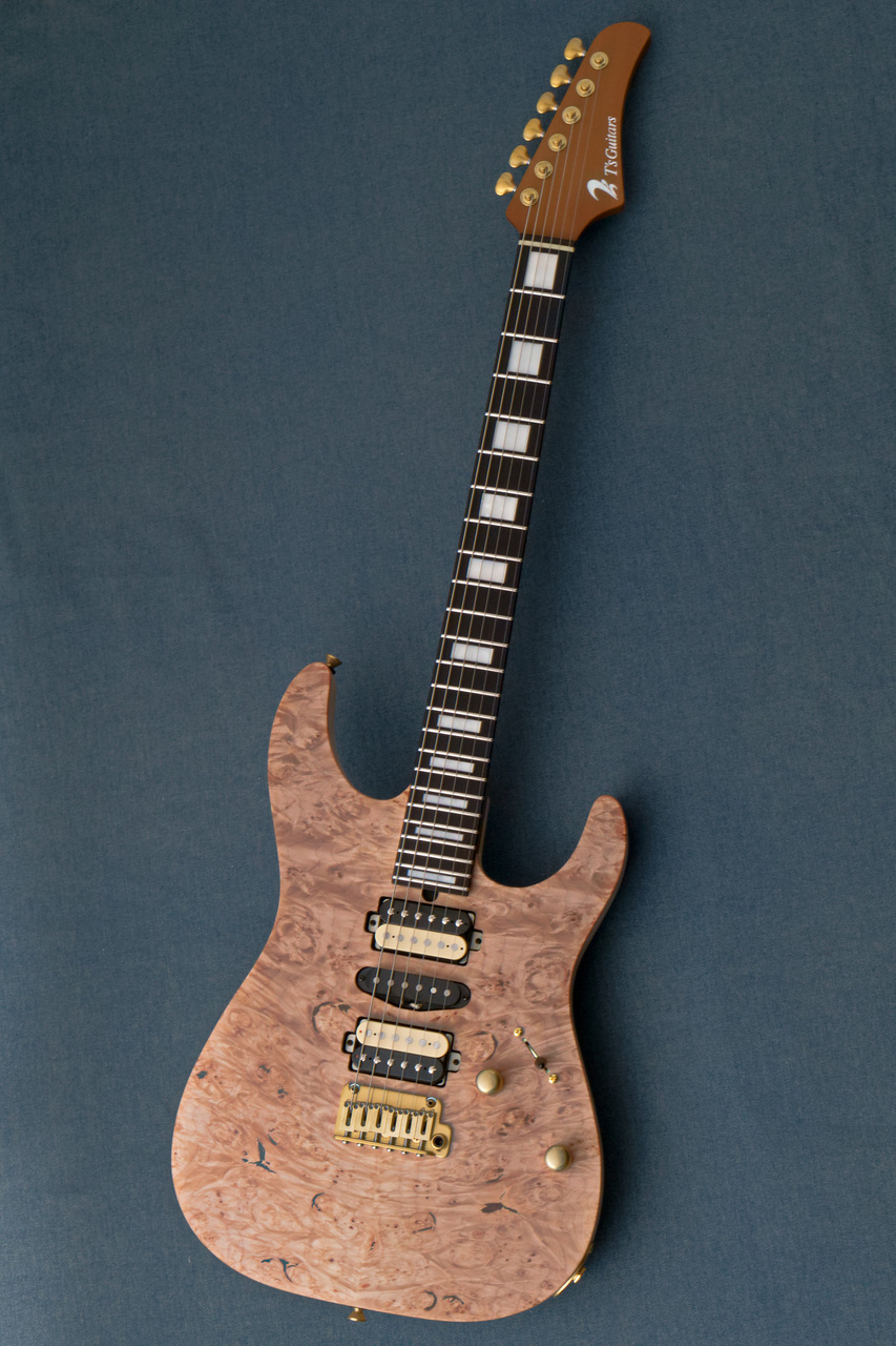 T's Guitars DST Pro 24 w/Waterfall Burl Maple -Natural / Steps