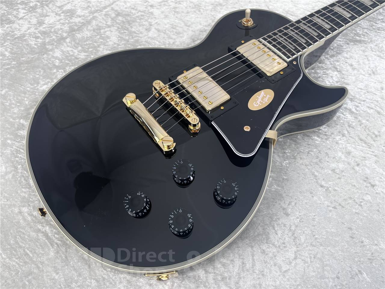 Epiphone Inspired by Gibson Les Paul Custom (Ebony)（新品