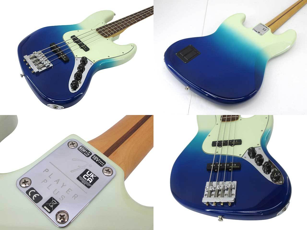 [極美品]Fender Mexico Player Plus Jazz Bass Fender Mexico Player Plus Jazz Bass / PF / BLB 2022年製【鹿児島店