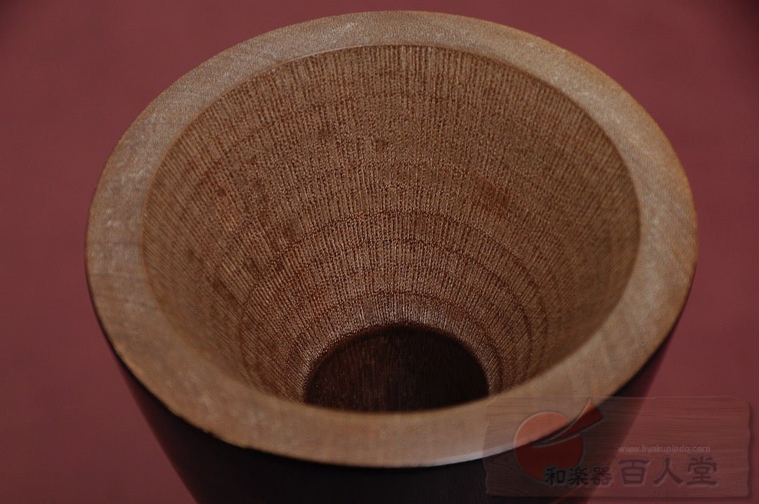 小鼓胴 【和楽器大決算SALE!!】小鼓胴 瓢箪葵蒔絵小鼓胴、古革