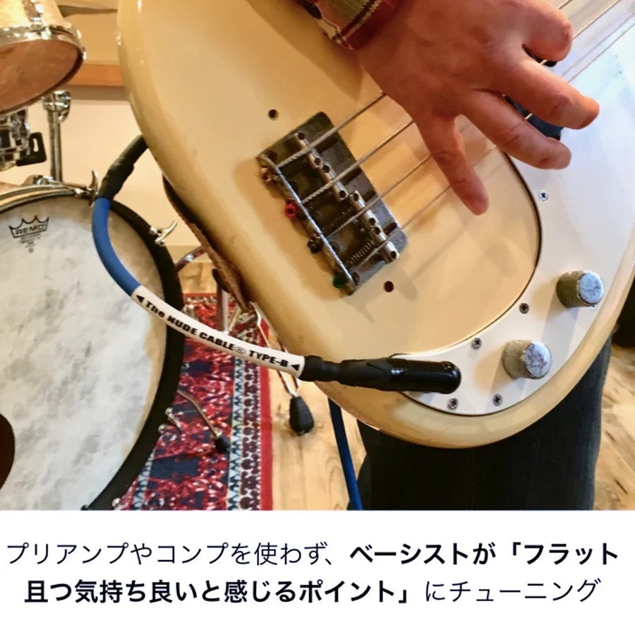 The NUDE CABLE Type- B for Bass 5m L/S【店内での数回の試奏による