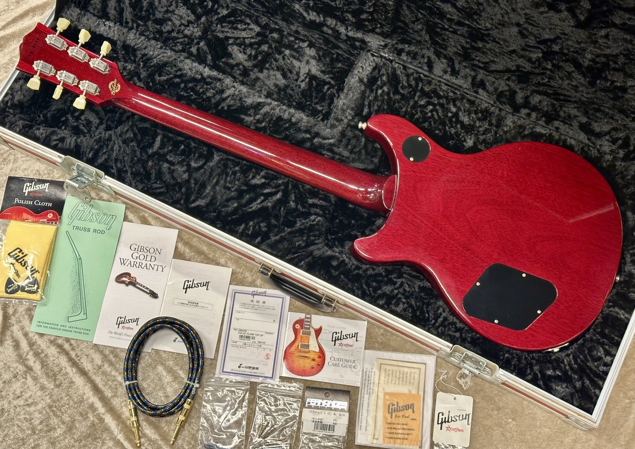 Gibson Custom Shop Tak Matsumoto DC 1pc Flame Top Cherry Red 2006