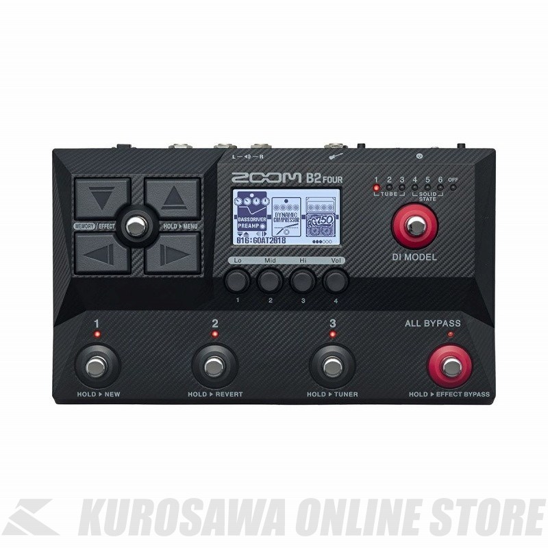 ギター ZOOM B2 FOUR ZOOM B2 FOUR 【マルチエフェクター】（新品）【楽器検索デジマート】