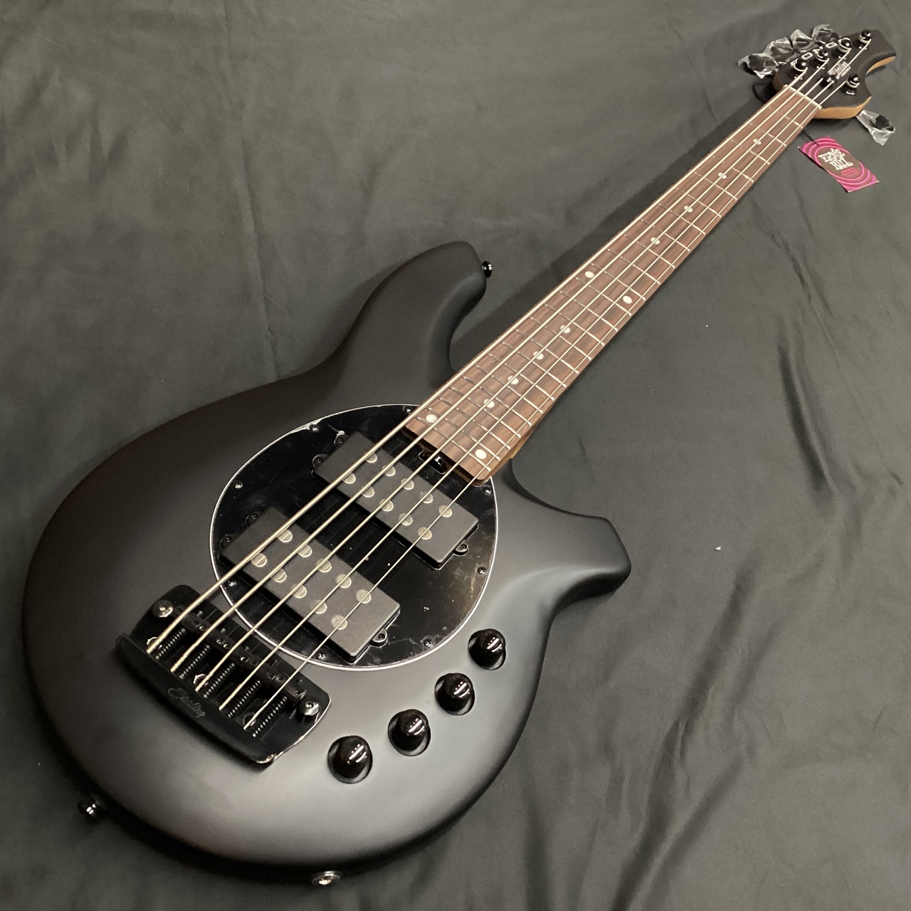 ベース Musicman Bongo 5 SH Stealth Black Sterling by MUSIC MAN BONGO 5/Stealth Black (スターリン