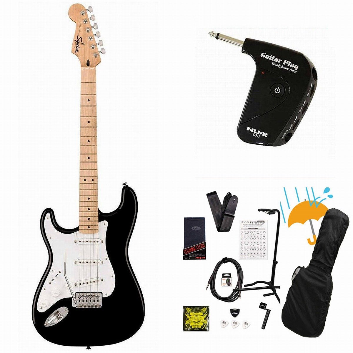 左利き用Squier by Fender スクワイヤーフェンダー