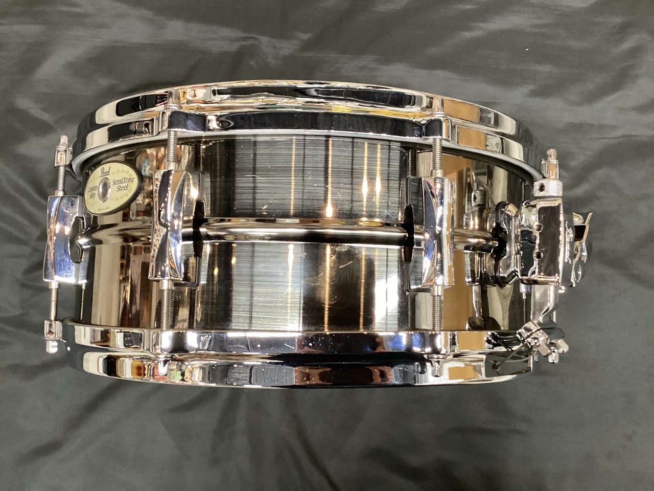 Pearl Custom Alloy Sensitone Steel 14 x 5.5 Snare Drum w/bag