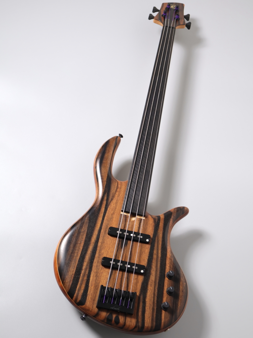 Elrick Gold Series 4st パッシブベース Elrick Gold Series E-volution 4st Fretless -Striped Ebony-【4.04kg