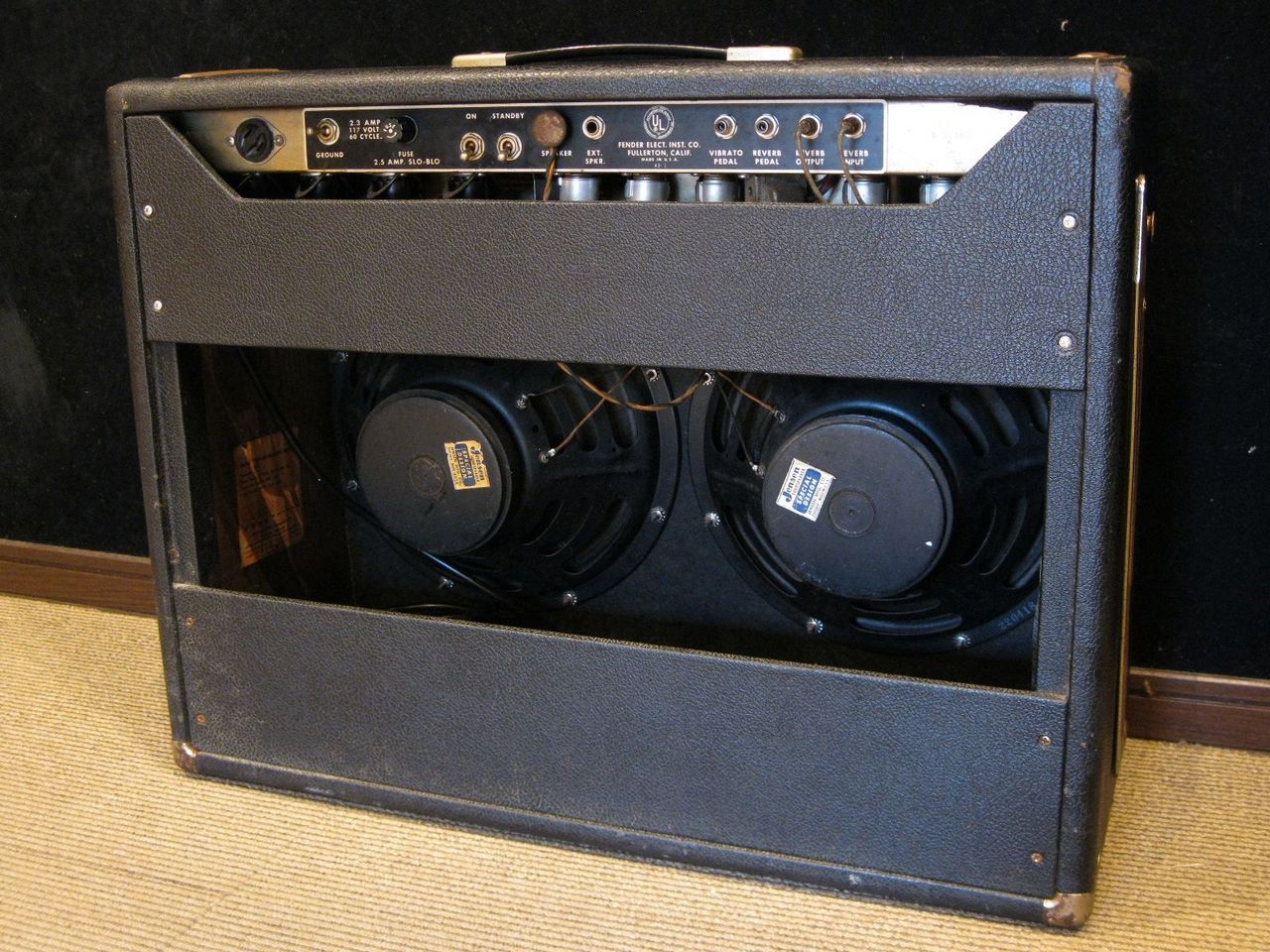 Fender 1965 Twin Reverb Blackface AB763 85W with Jensen C12