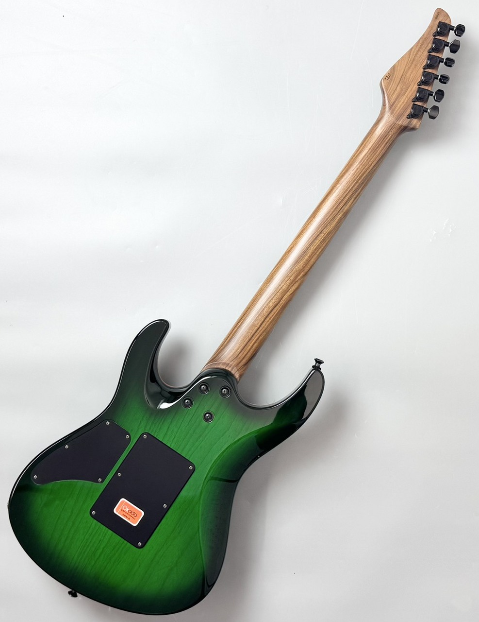 Suhr Custom Modern Carve Top Ash/Pau Ferro/Ebony -Trans Green