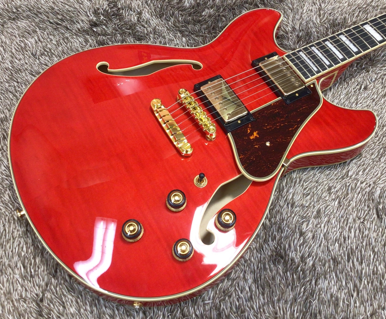 みゆきページ Ibanez AS93FM(Transparent Cherry Red )【355を彷彿させるGold