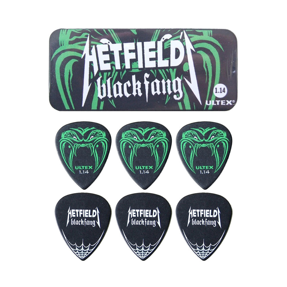 Jim Dunlop HETFIELD BLACK FANG tin 1.14 ピックケース付きピック 