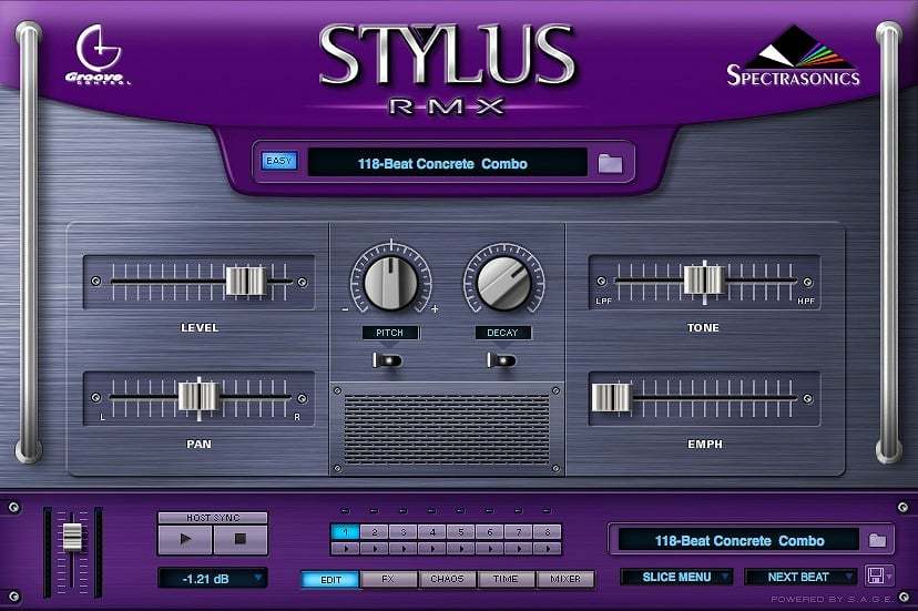 XPANDED STYLUS RMX リアルタイムグルーブモジュール SPECTRASONICS Stylus RMX Xpanded グルーヴ・プロダクション・ツール