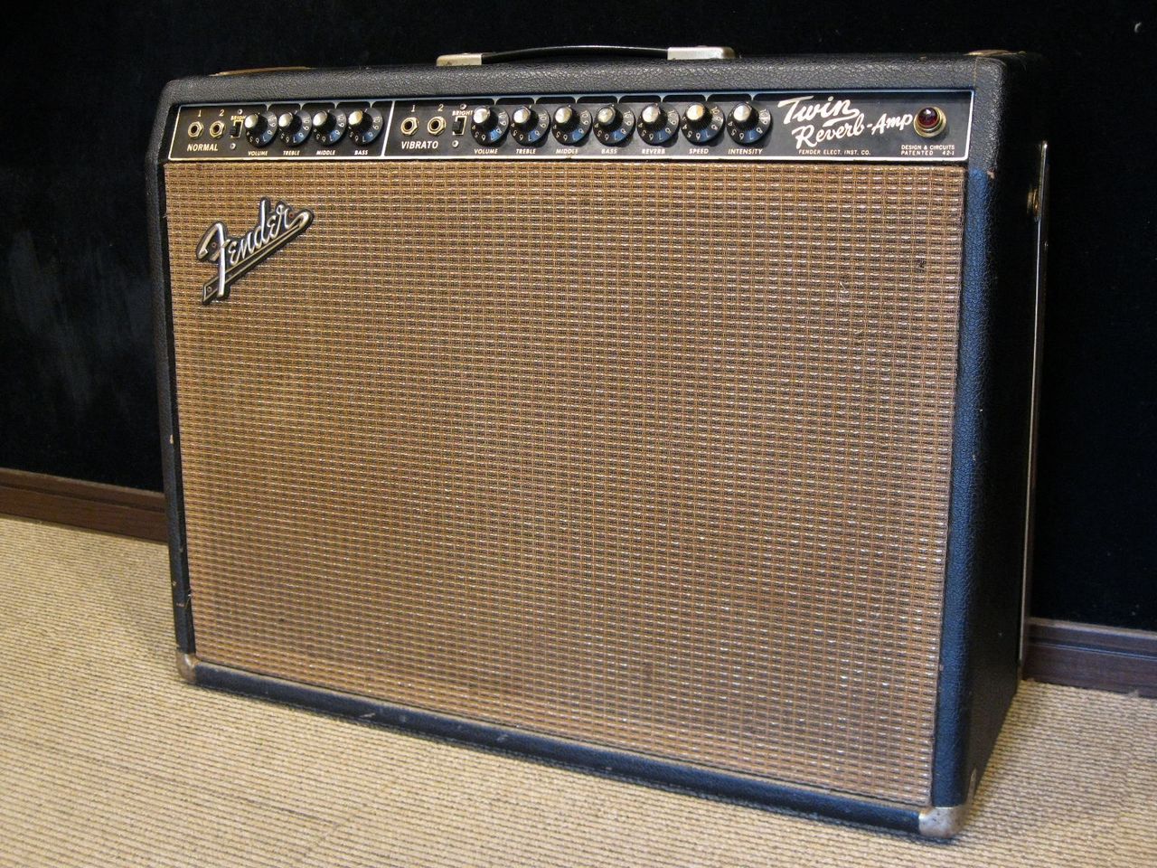 Fender 1965 Twin Reverb Blackface AB763 85W with Jensen C12-NSA