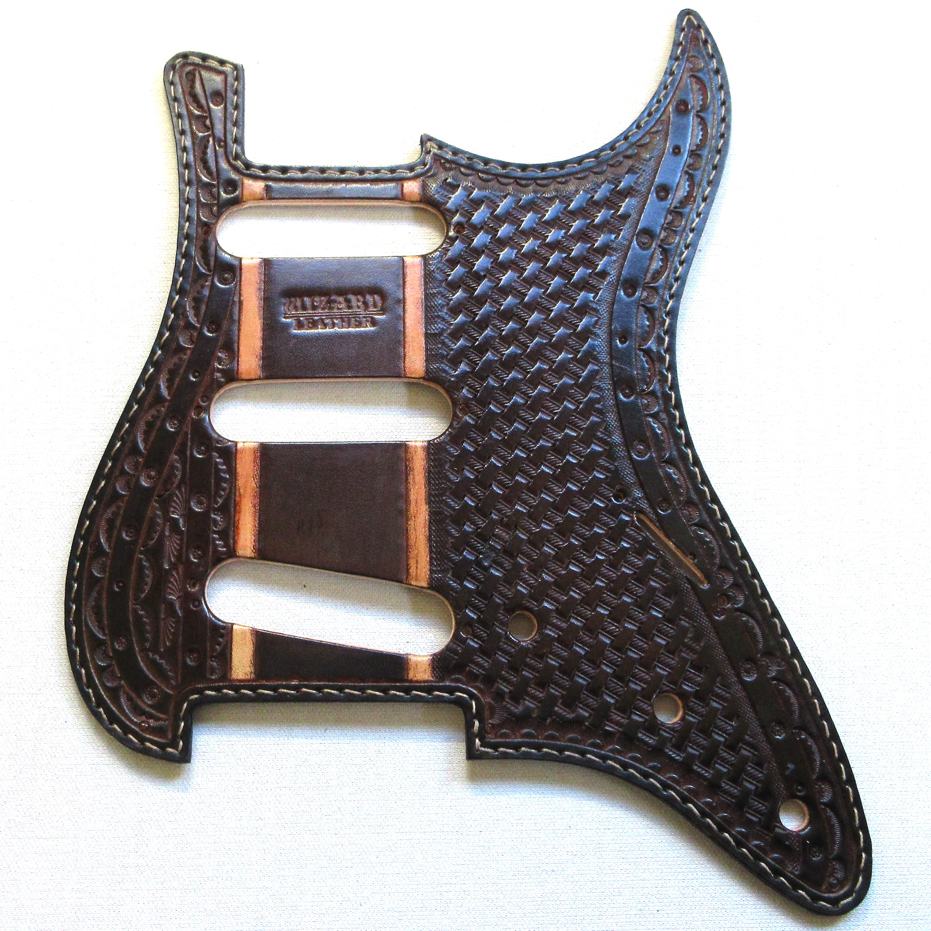 wizard leather 本革製ピックガード(ストラト用 / 11穴)