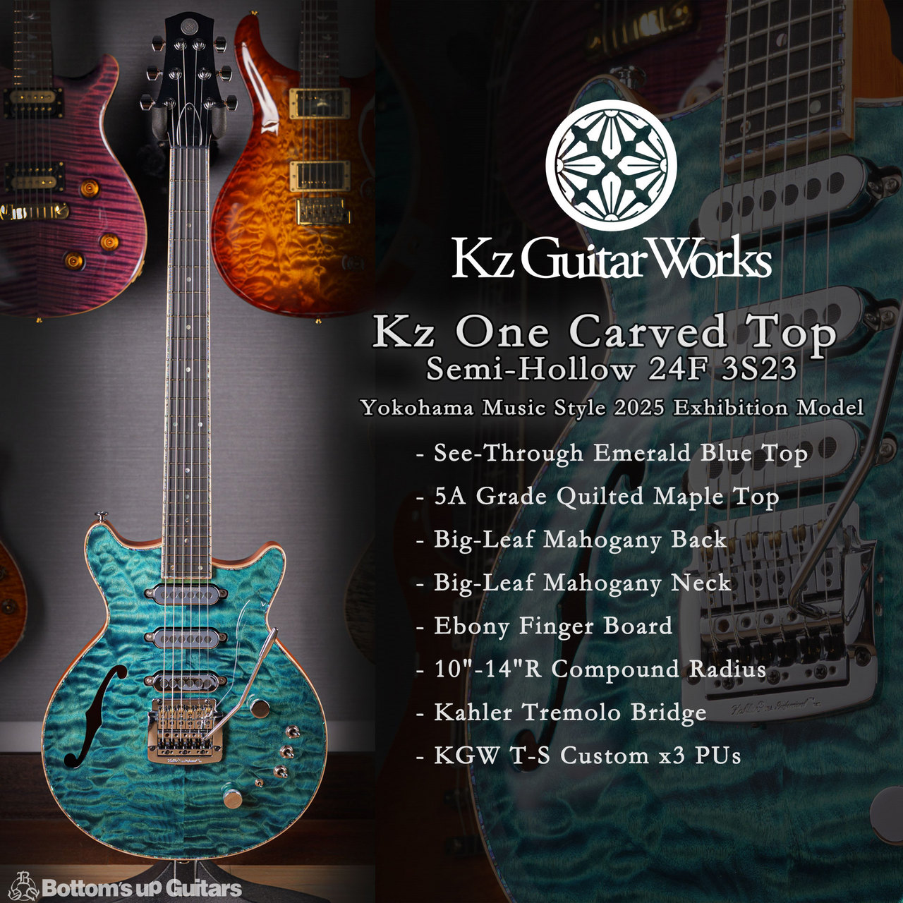 Kz Guitar Works Kz One Carved Top Semi-Hollow 24F 3S23 【 Kz最上級