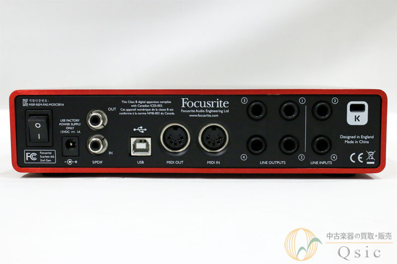 Focusrite Scarlett 6i6 2nd Gen [NK558]（中古）【楽器検索デジマート】