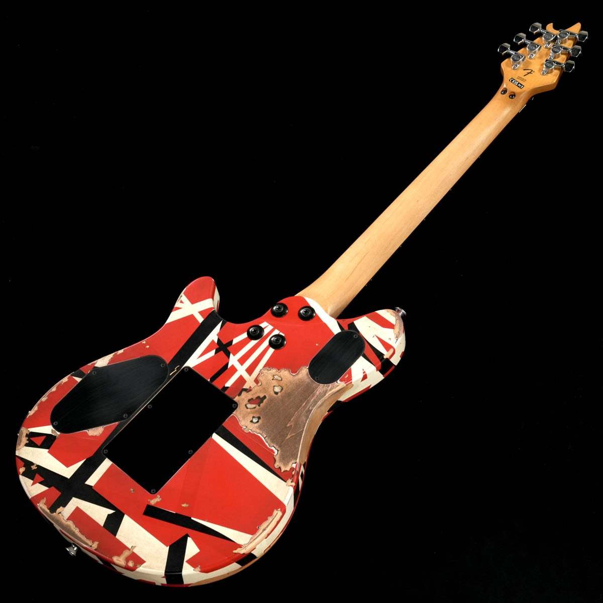 EVH Limited Edition Wolfgang Special Striped Series Ebony FB Red