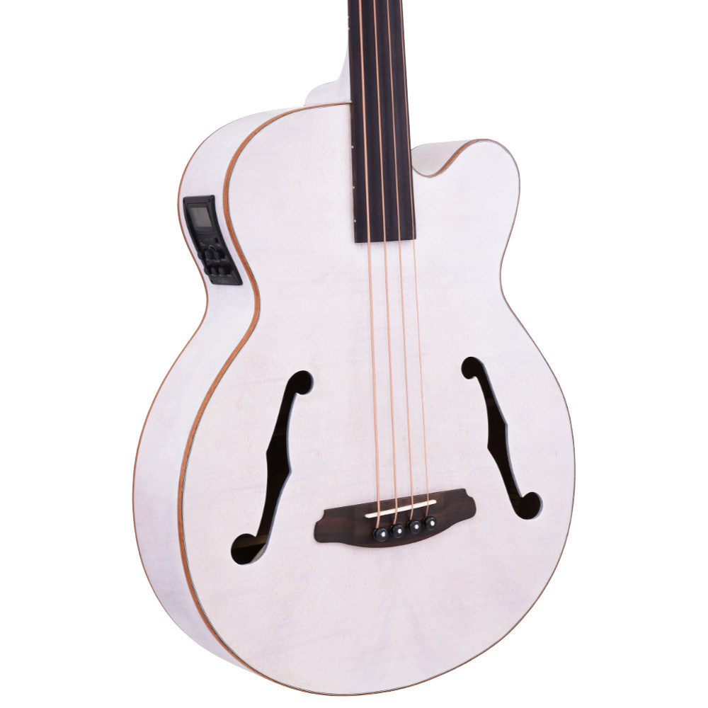 ARIA ARIA アリア FEB-F2/FL STWH Stained White w/Bag フレットレス