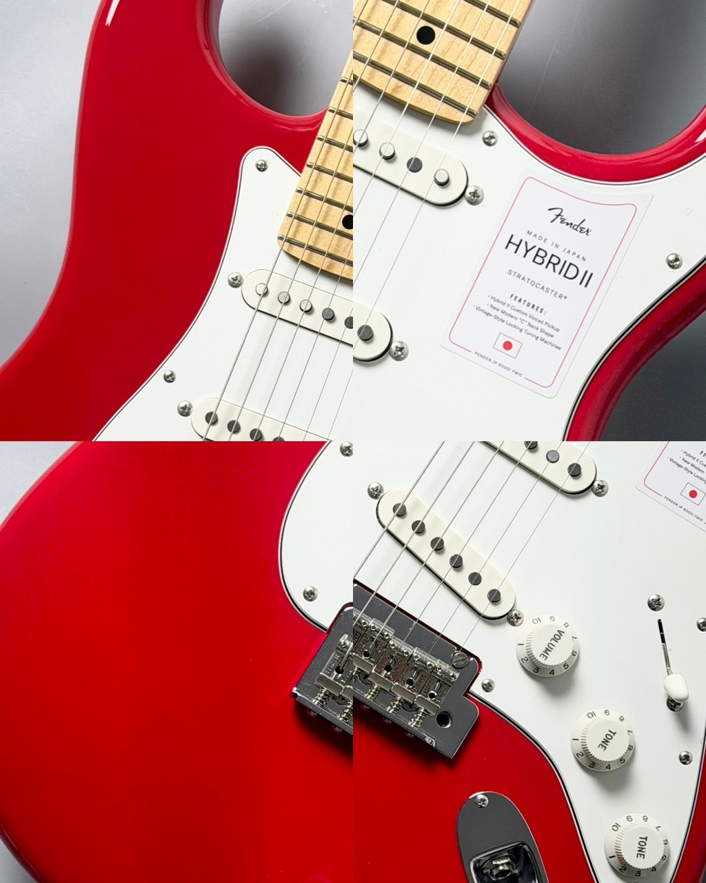 Fender Stratocaster エレキギター 本体 Fender Made in Japan Hybrid II Stratocaster RW -Modena Red