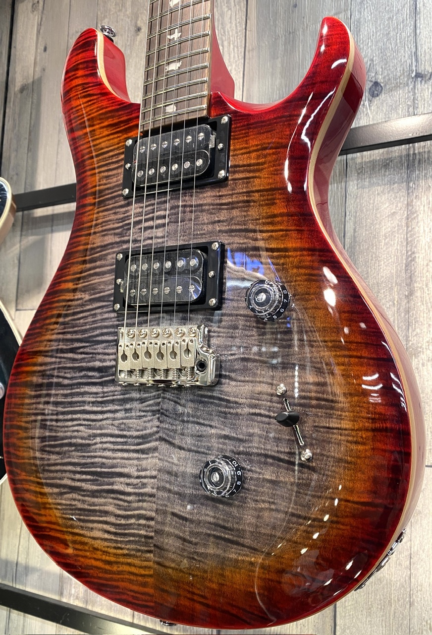 激杢！Paul Reed Smith SE custom24 MOD Paul Reed Smith(PRS) 【綺麗め杢目個体】SE Custom24 -Charcoal