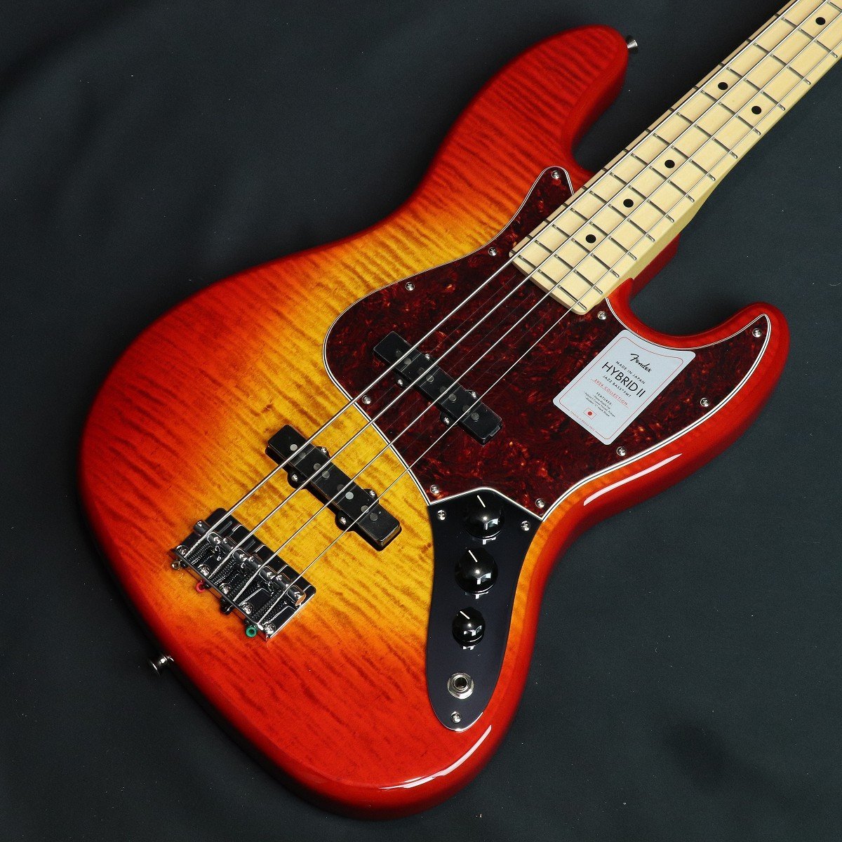 Fender 2024 Collection Made in Japan Hybrid II Jazz Bass Flame Sunset  Orange Transparent 【横浜店】（新品/送料無料）【楽器検索デジマート】