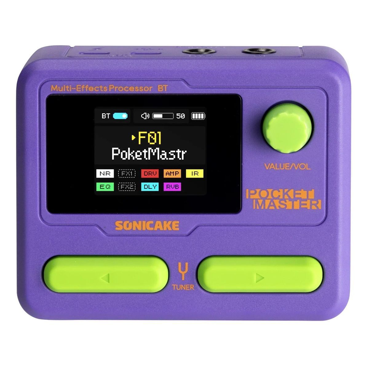 sonicake pocketmaster エフェクター ミニギターアンプセット SONICAKE Pocket Master PP パープル ポケットマスター マルチ