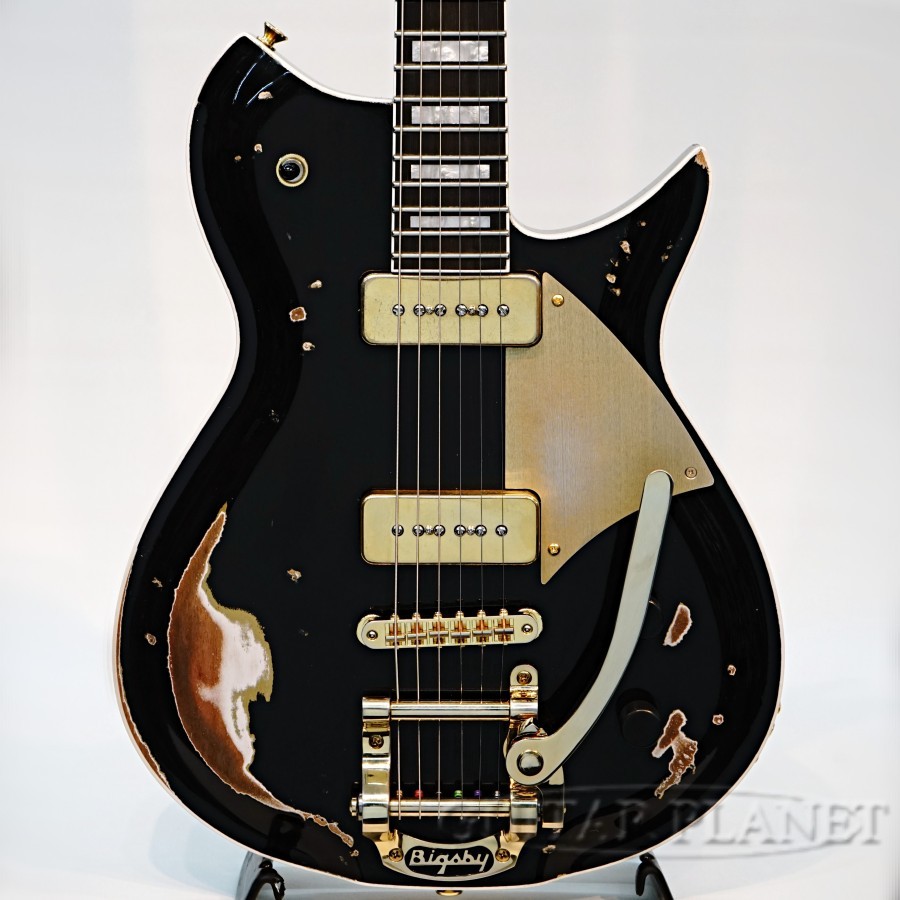 FANO Alt de facto RB6 B5 -Bull Black over Gold Top Heavy Distress