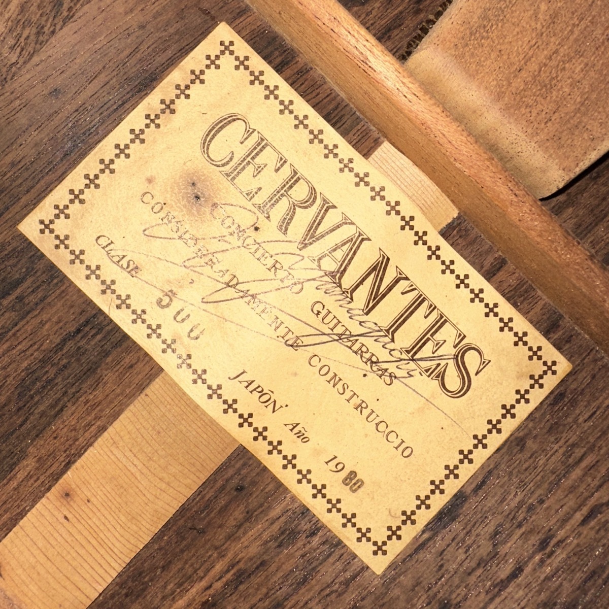 CERVANTES 500 1980年製 Classical Guitar（中古/送料無料）【楽器検索