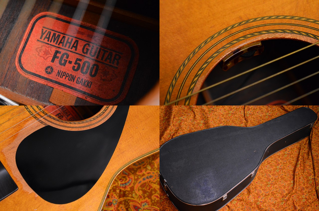 安い最安値★中古品★アコースティックギター YAMAHA FG-500S ケース付き 裏側キズ ヤマハ