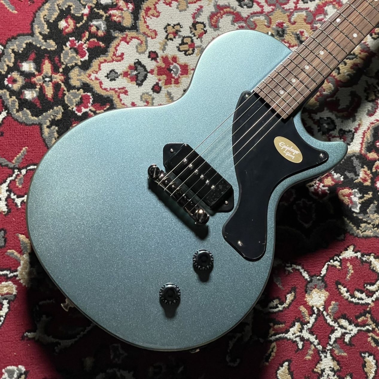 Epiphone エレキギター レスポール ブルー 人気