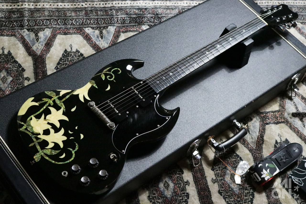 希少品ESP×OVERDRIVE コラボギター フロムハート僕が天使になった理由 Yahoo!オークション - ESP×OVERDRIVE コラボギター 「フロム