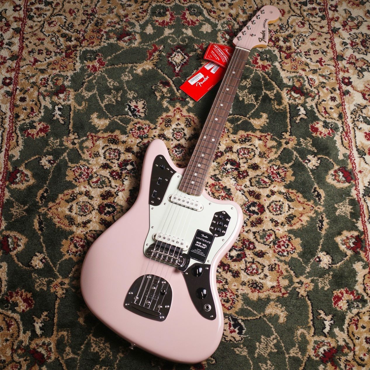 美品✨アルベルタフェレッティ ジャケット シルク100% シェルボタン ピンク Fender Vintera III Mid 60s Jaguar Shell Pink 【3.99kg】（新品/送料