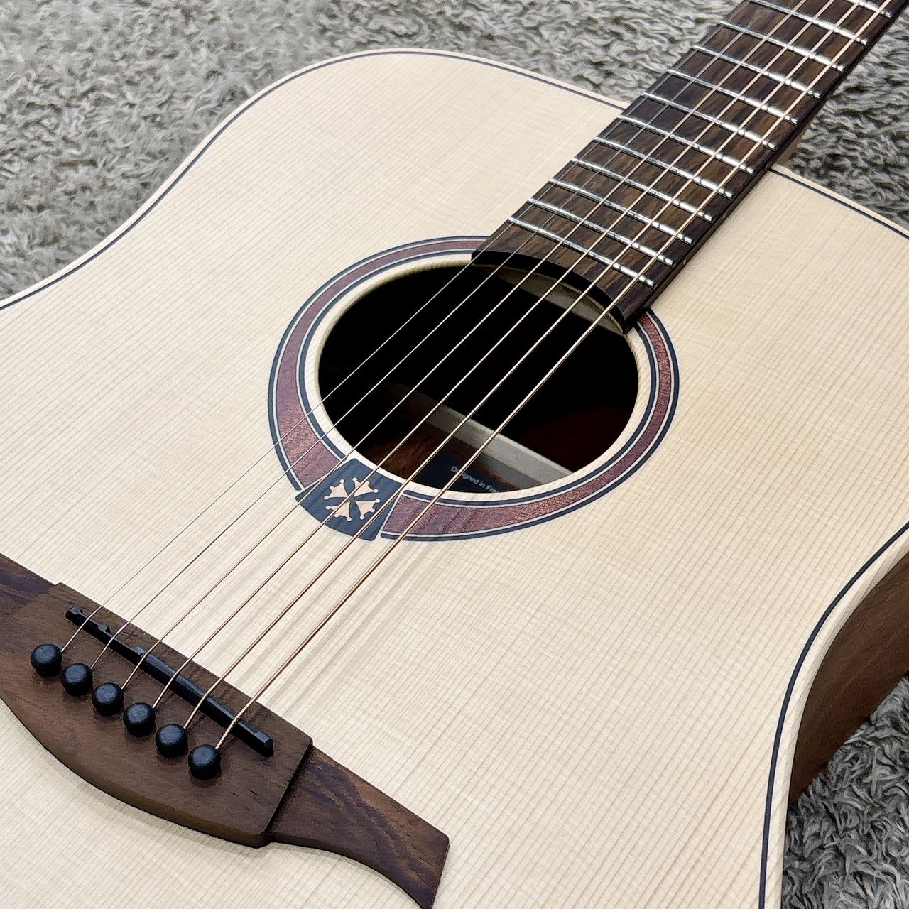 LAG Guitars TL70D Natural Dreadnought Lefty【アウトレット特価