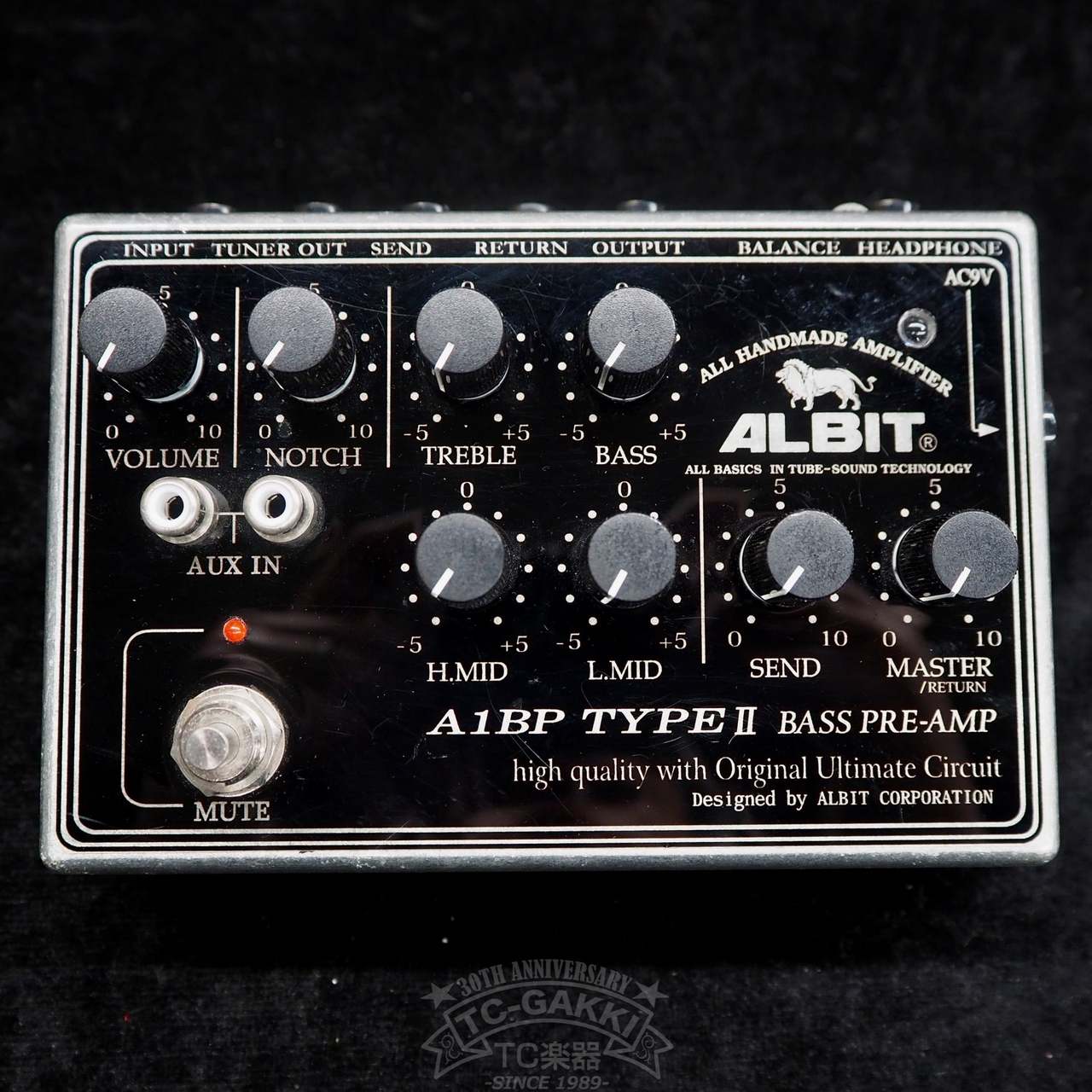 Albit A1BP Pro Mark II Hybrid Bass preamp Black Made in