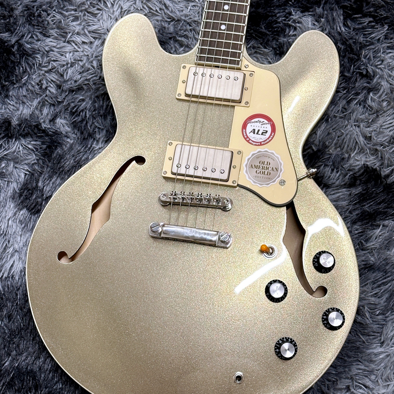 ギター 76VintageDYNACOMP Vintage 1960s Kay K571 SPEED DEMON Candy Apple Red Hollow