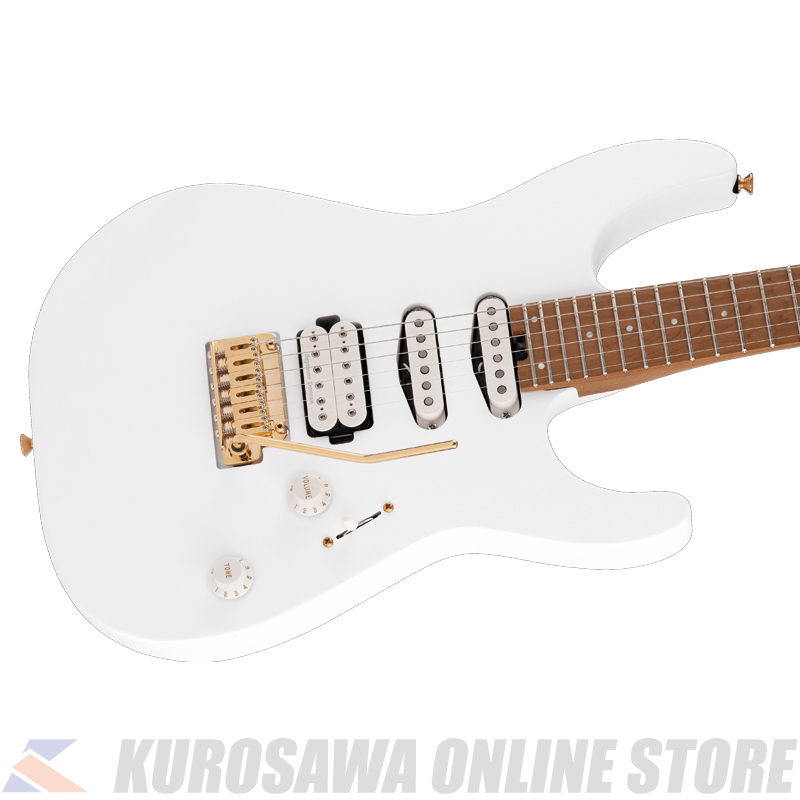 Charvel Pro-Mod DK24 HSS 2PT CM Caramelized Maple Snow White