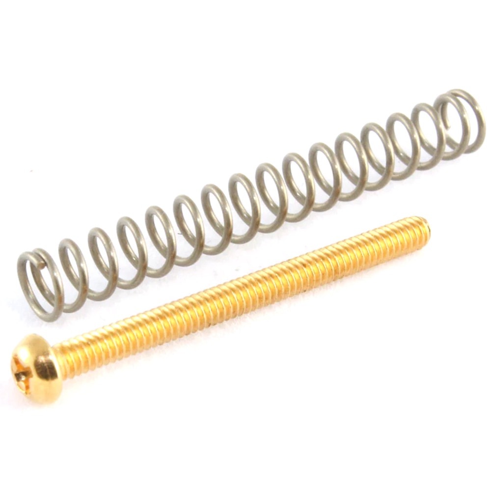 ALLPARTS オールパーツ GS-0012-002 Pack Of 4 Gold Humbucking Screws ハムバッキングピックアップ用高さ調整ビス