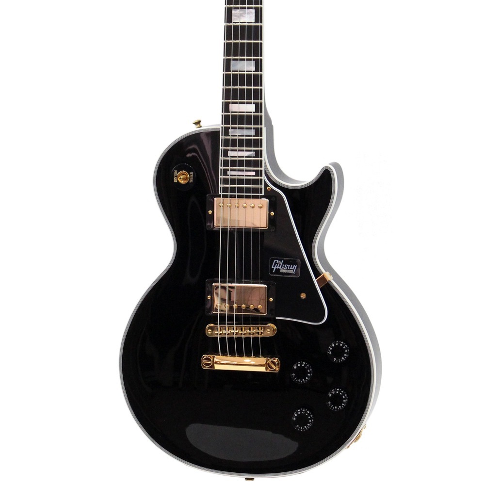 Black Les Paul Customエレキギター Gibson Les Paul Custom Electric Guitar - Black Sparkle Gloss