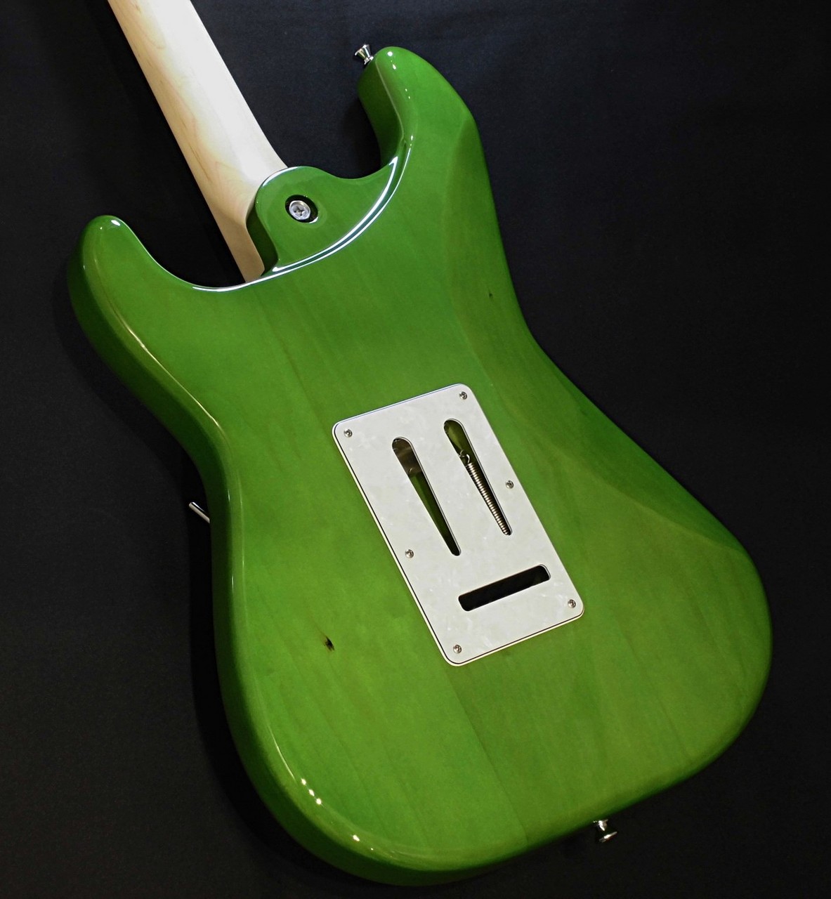 Kz Guitar Works Kz ST Trad 22 HSH9 Flamed Maple Top / Yellow Green