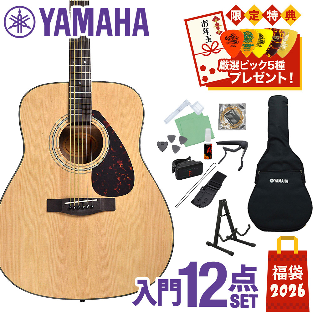 美品 YAMAHA F600 アコースティックギター 初心者12点セット YAMAHA F600 アコースティックギター 初心者12点セット アコギ入門